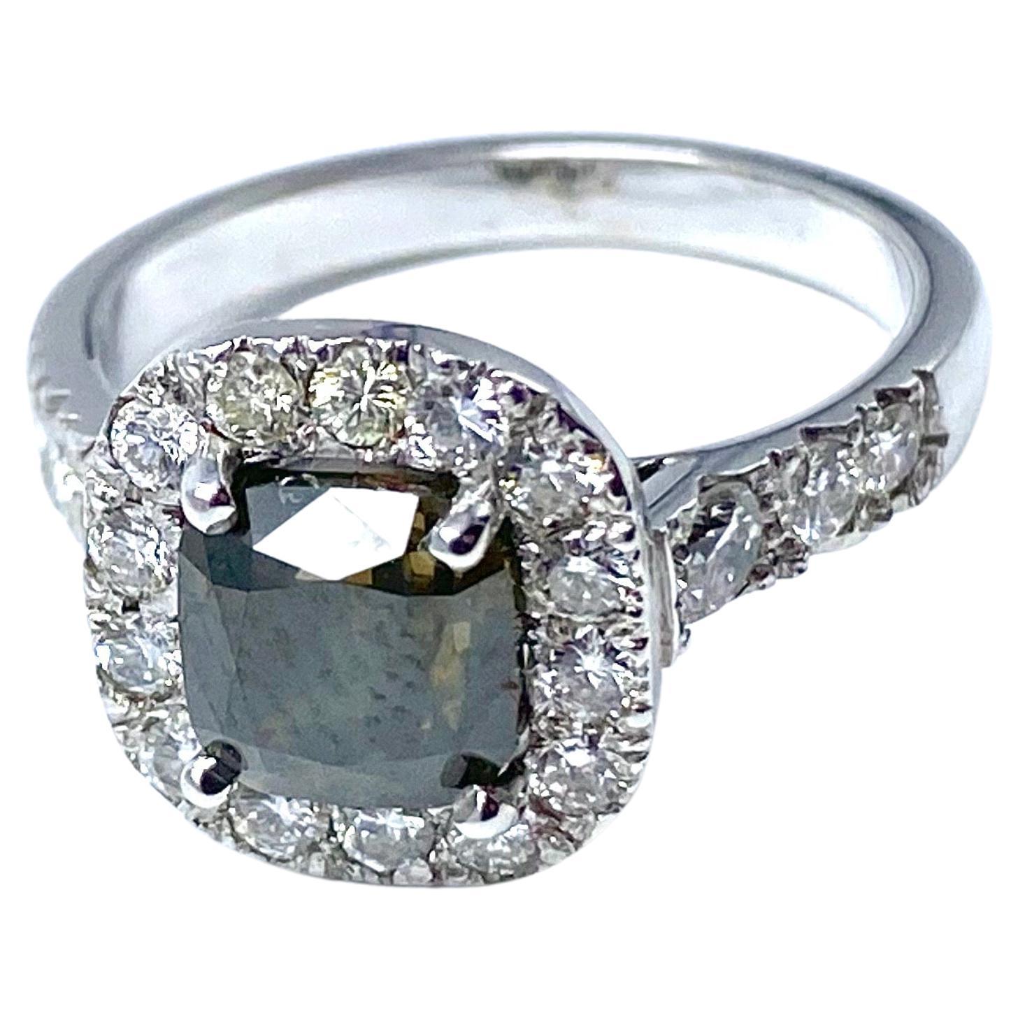 Modern Fancy Natural Diamond Ring