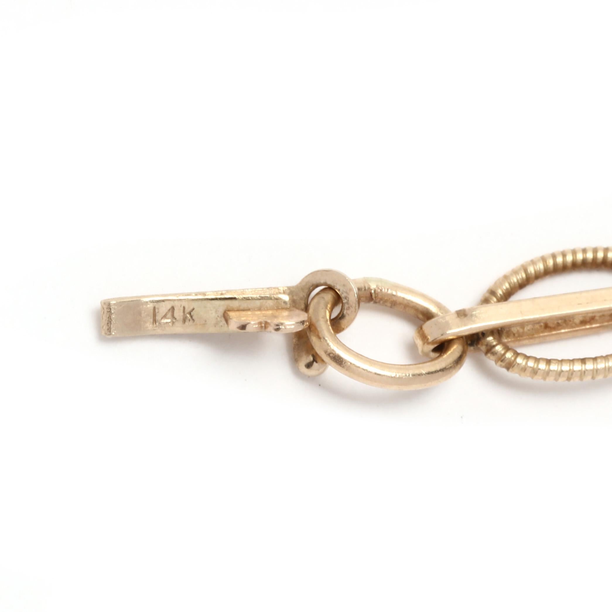 bar link chain gold