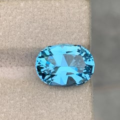 Fancy Oval Shape Natural Brazilian Sky Blue Topaz Gemstone for Ring Jewelry