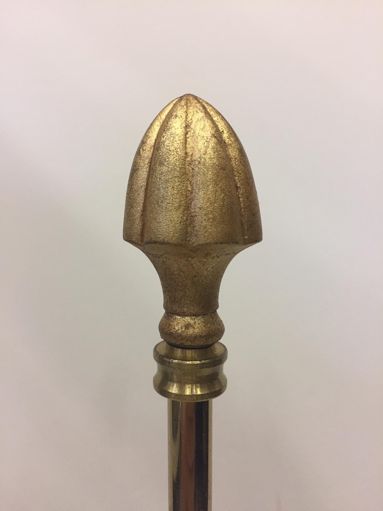 Fancy Pair of Frederick Cooper Patinated and Gilt Bronze Figural Table Lamps 7