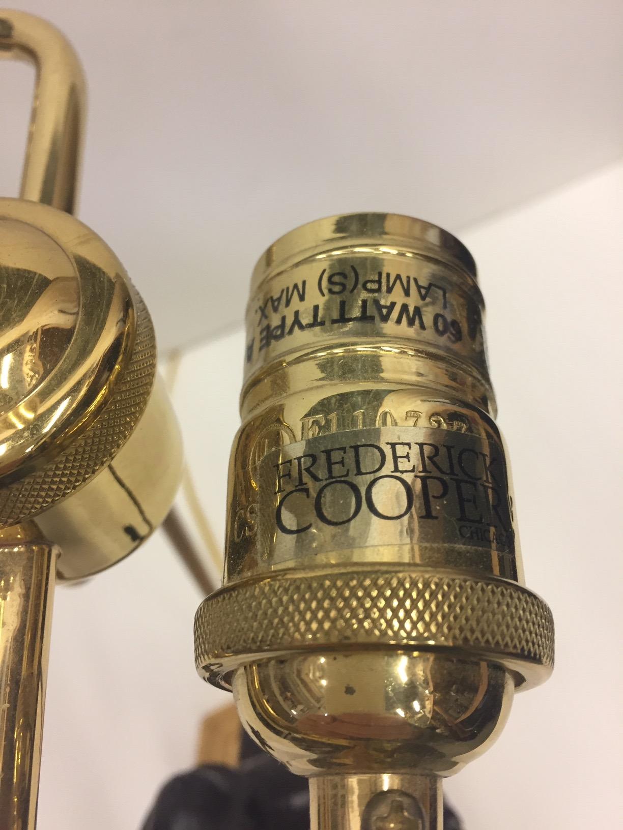 Fancy Pair of Frederick Cooper Patinated and Gilt Bronze Figural Table Lamps 8