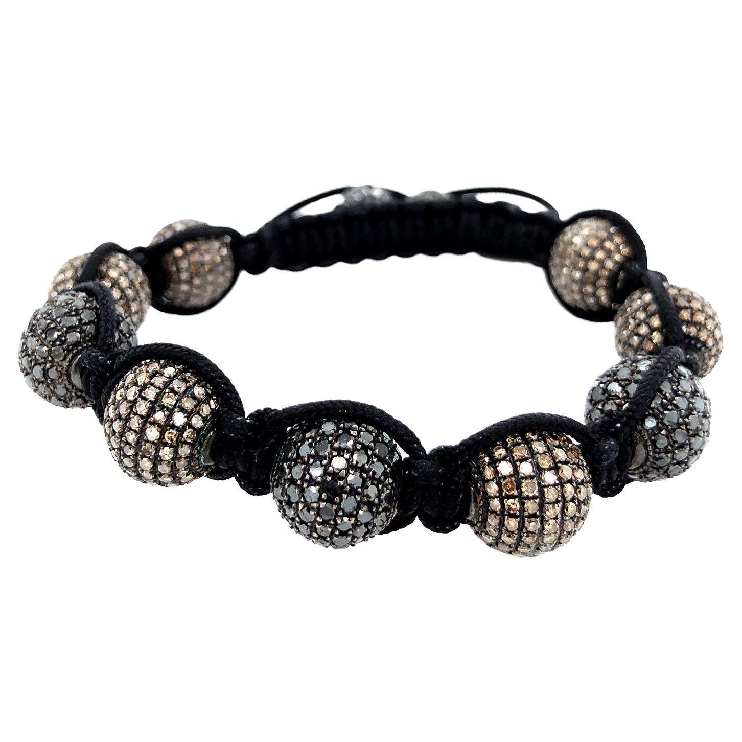 Men's macrame bracelet with Shungite gemstone — Boutique UNIVERSE