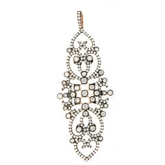 Fancy Pendant: 2.5 Carat Diamonds in 18K Rose Gold