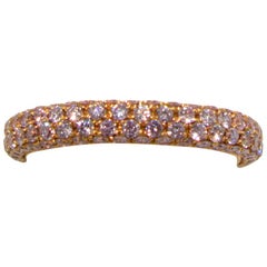 Fancy Pink Diamond Eternity Band Ring