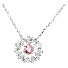 Fancy Pink Diamond Necklet