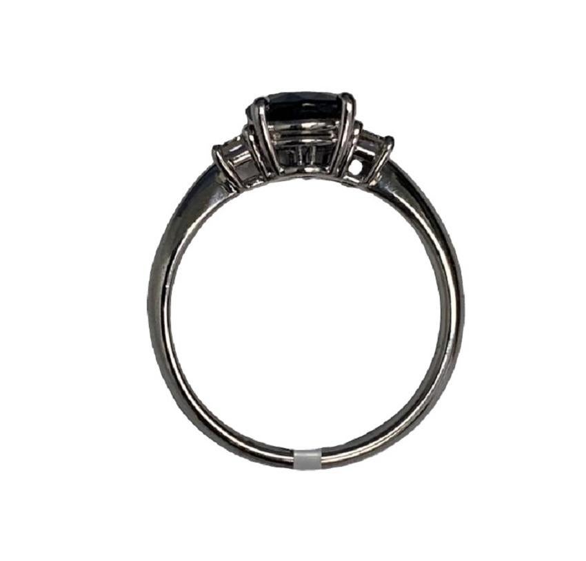Oval Cut Fancy Platinum 2.294 Carat Sapphire Ring For Sale