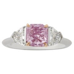 Fancy Purplish-Pink Diamond Ring, 1.22 Carats