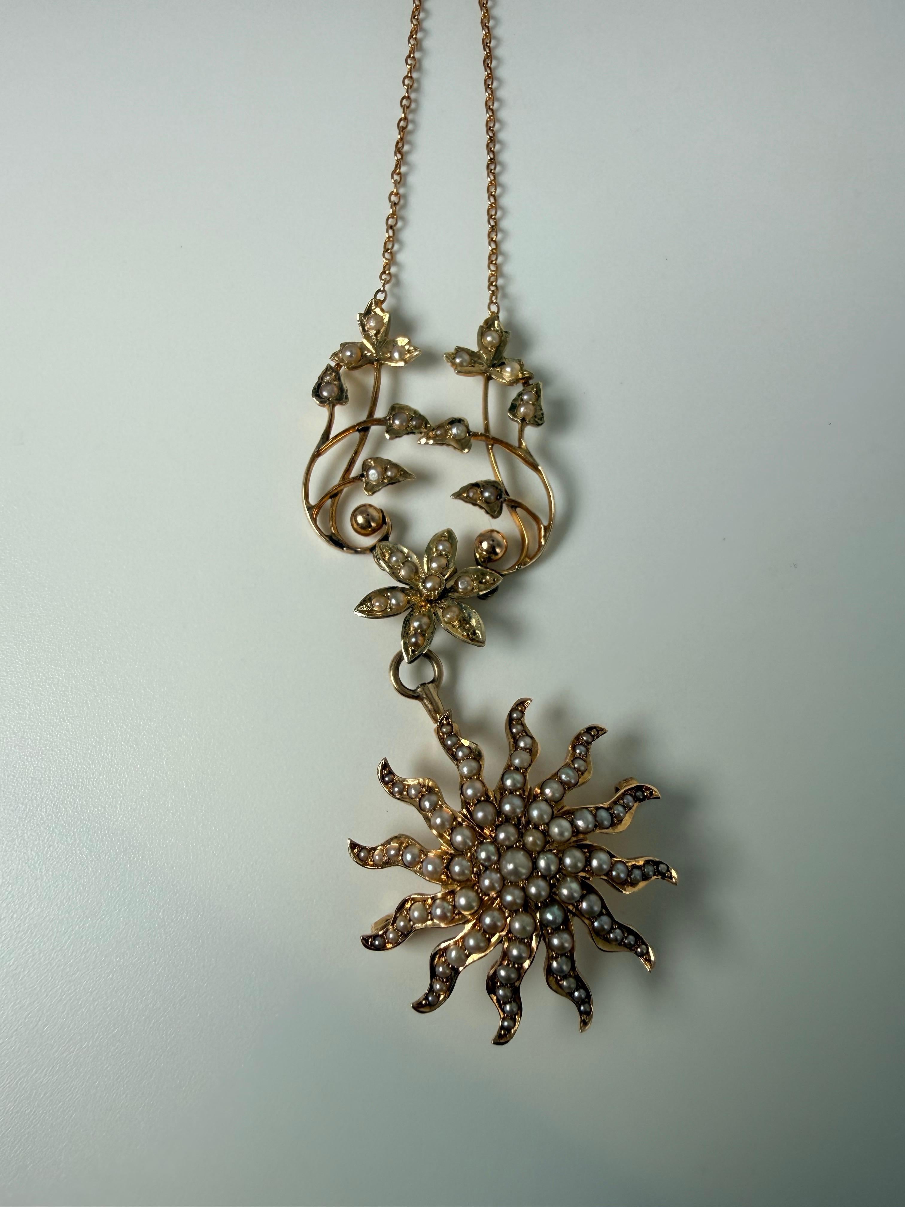 Collana di semi di perla 100% naturale molto unica e floreale. Realizzato in oro giallo 14KT, l'anno è sconosciuto. 

QUELLO CHE TROVI PRESSO LA GIOIELLERIA STAMPAR:
Stampar Jewellers, situata nel cuore di Jupiter, in Florida, è una gioielleria e