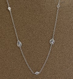 Fancy Shape Diamonds by the Yard Gold Necklace