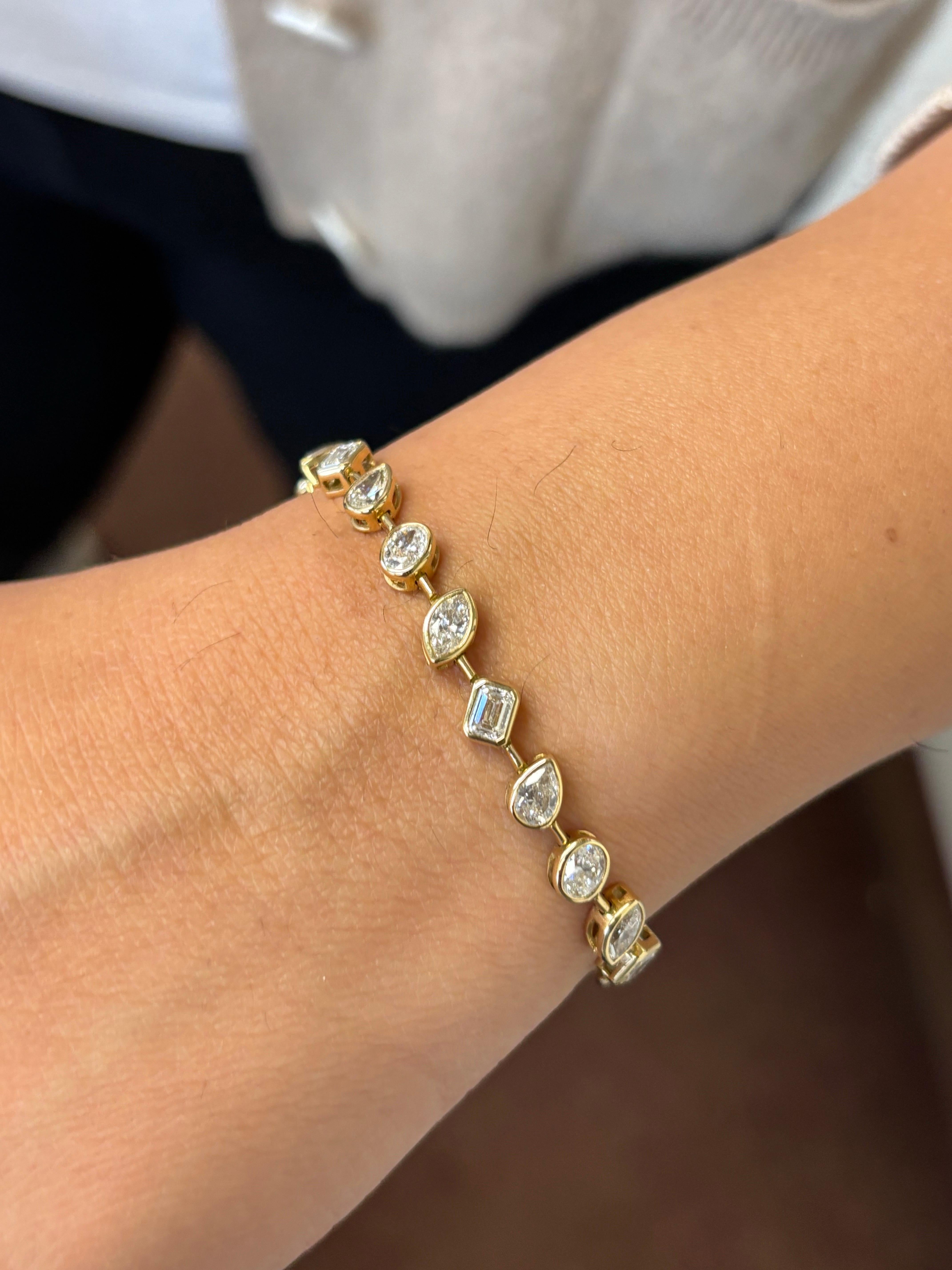 Moderne Collier à lunette jaune de forme fantaisie 9,50 Ct. en vente