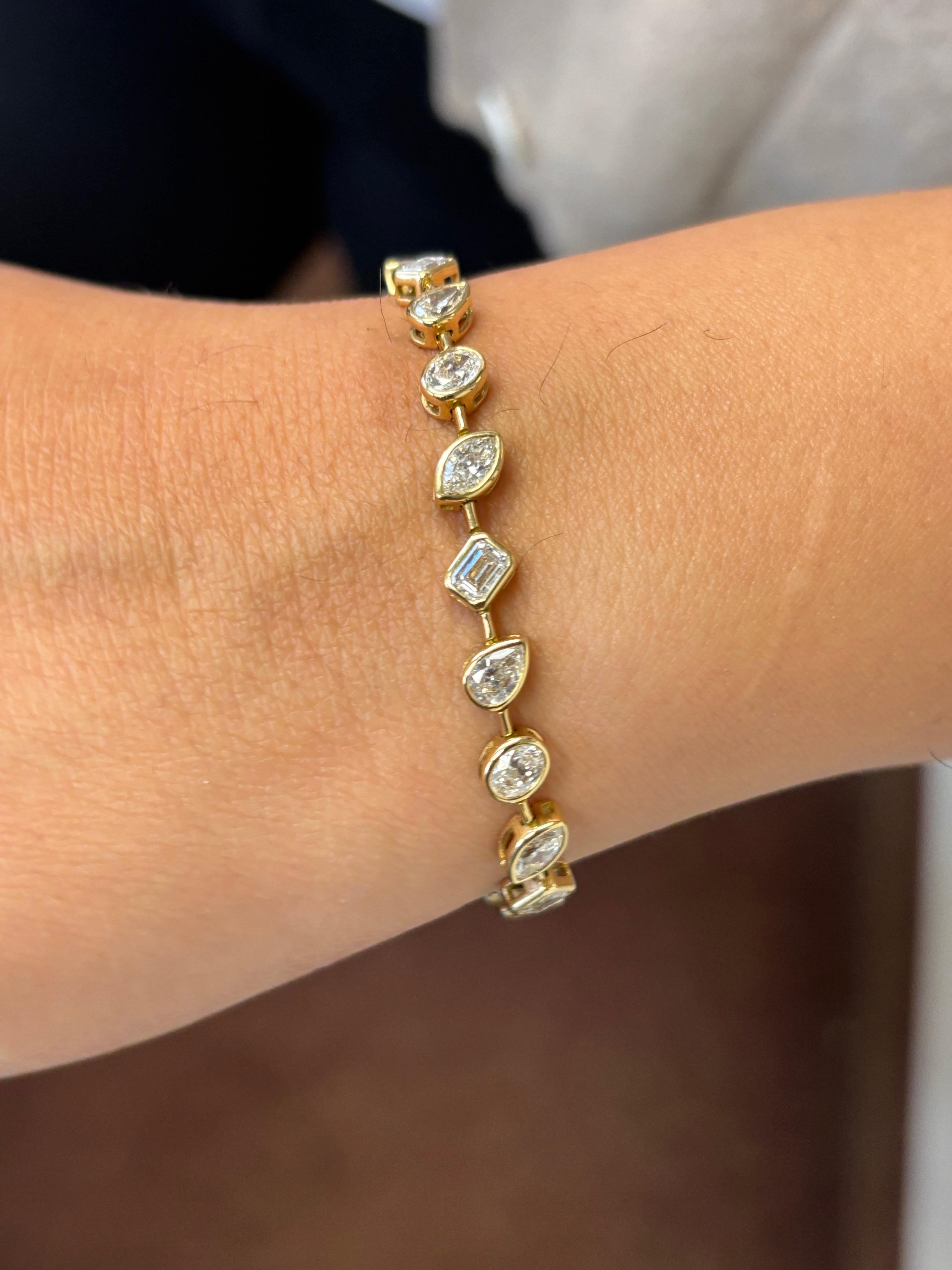 Collier à lunette jaune de forme fantaisie 9,50 Ct. en vente 2