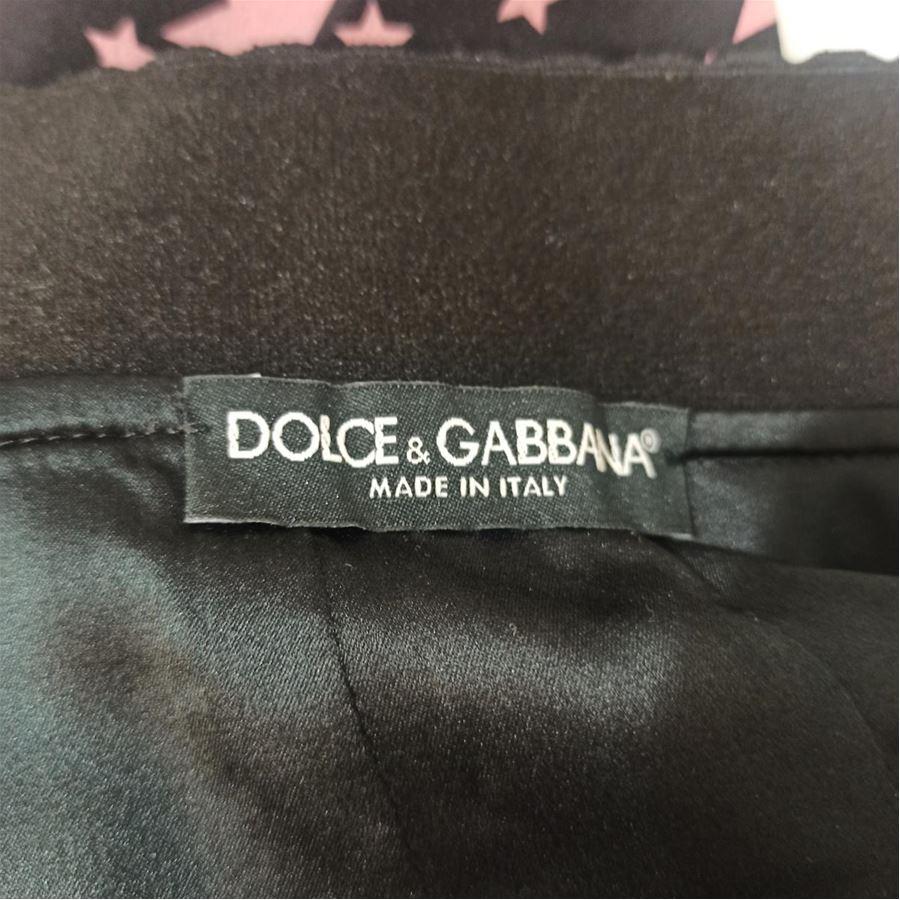 Black Dolce & Gabbana Fancy skirt size 38 For Sale
