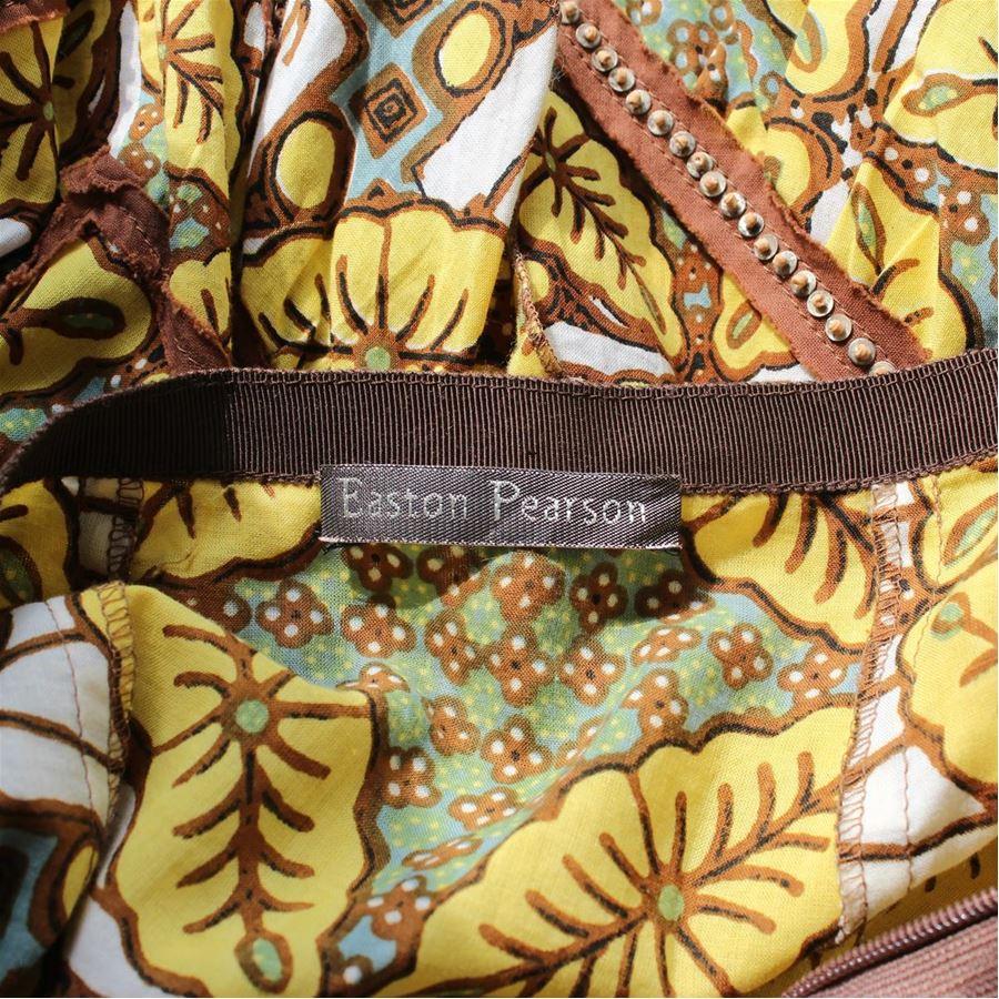 Brown Easton Pearson Fancy skirt size 40 For Sale