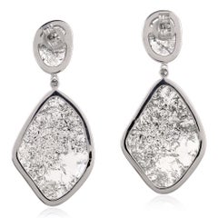 Orecchini in oro 18 carati con diamante Fancy Slice