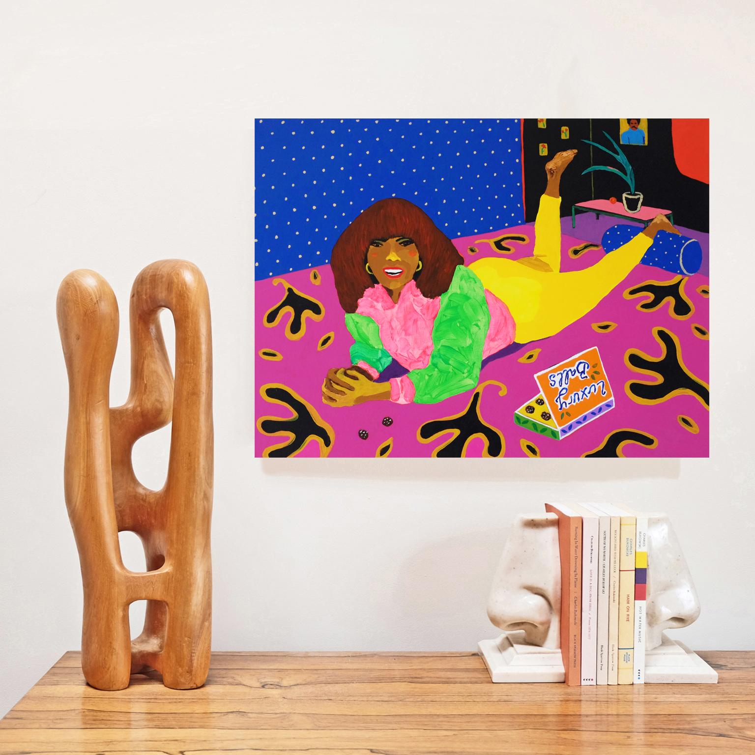 Acrylic on canvas by Alan Fears, 2021. 

Alan Fears (b. 1974) is an emerging British artist, who was shortlisted in both 2018 and 2020 for The John Moores Painting Prize—a biennial award for the best contemporary painting. Fears was also the