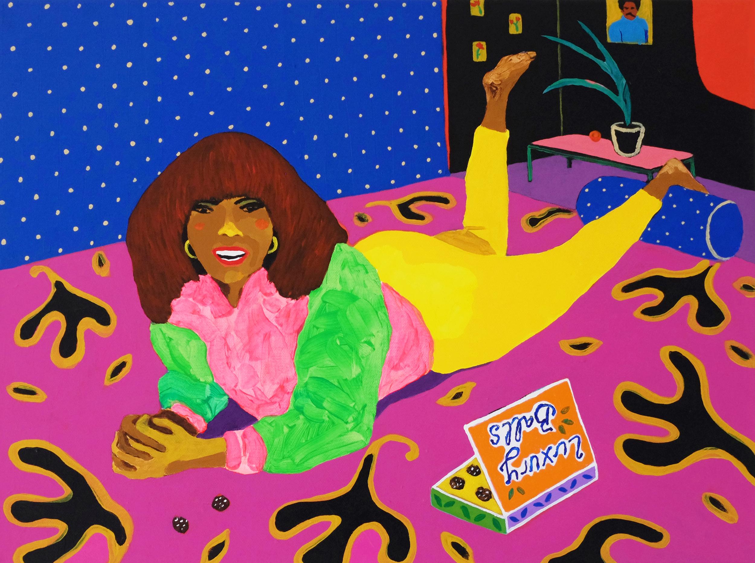 Modern 'Fancy Truffles' Portrait Painting by Alan Fears Pop Art For Sale