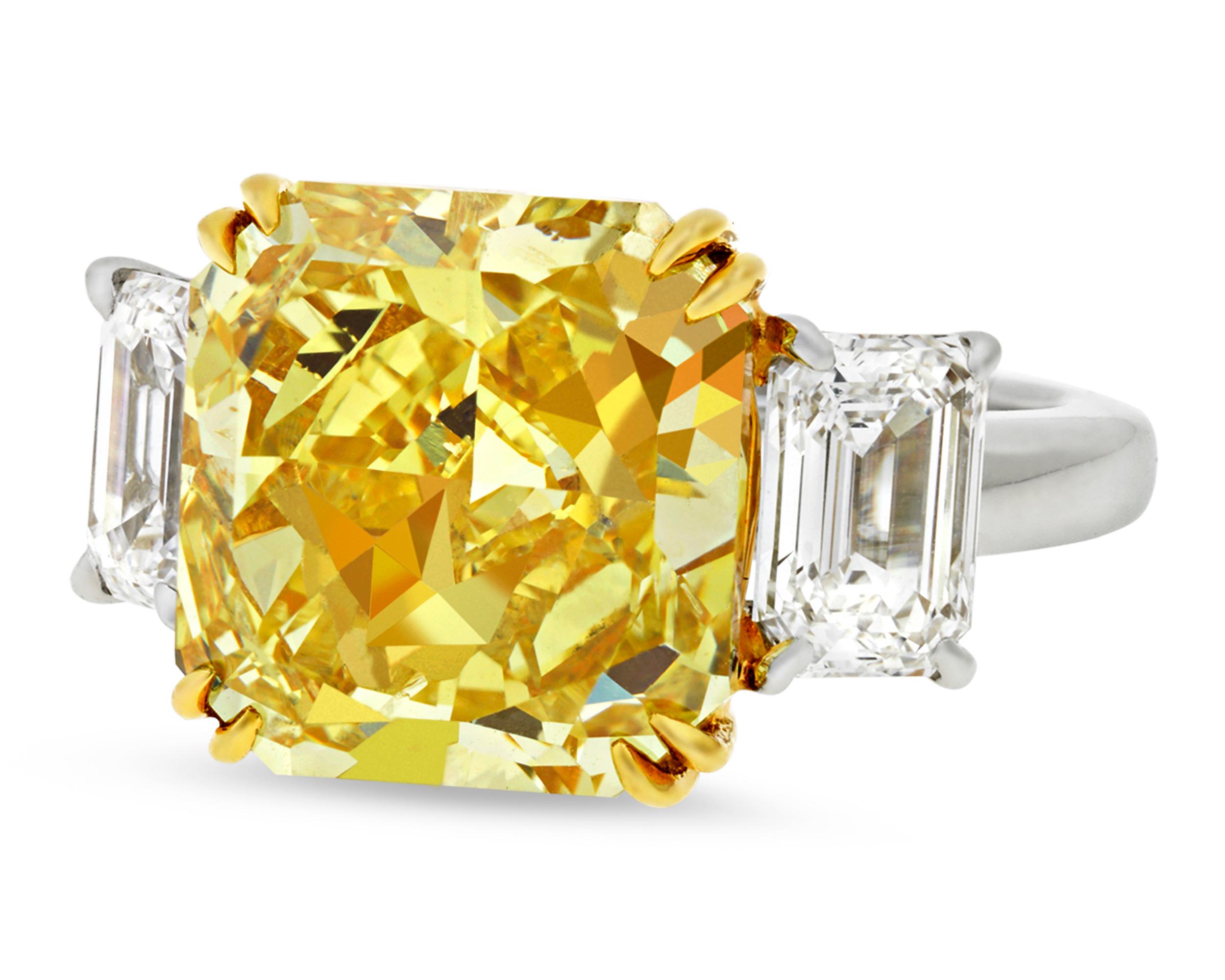 harry winston yellow diamond ring price