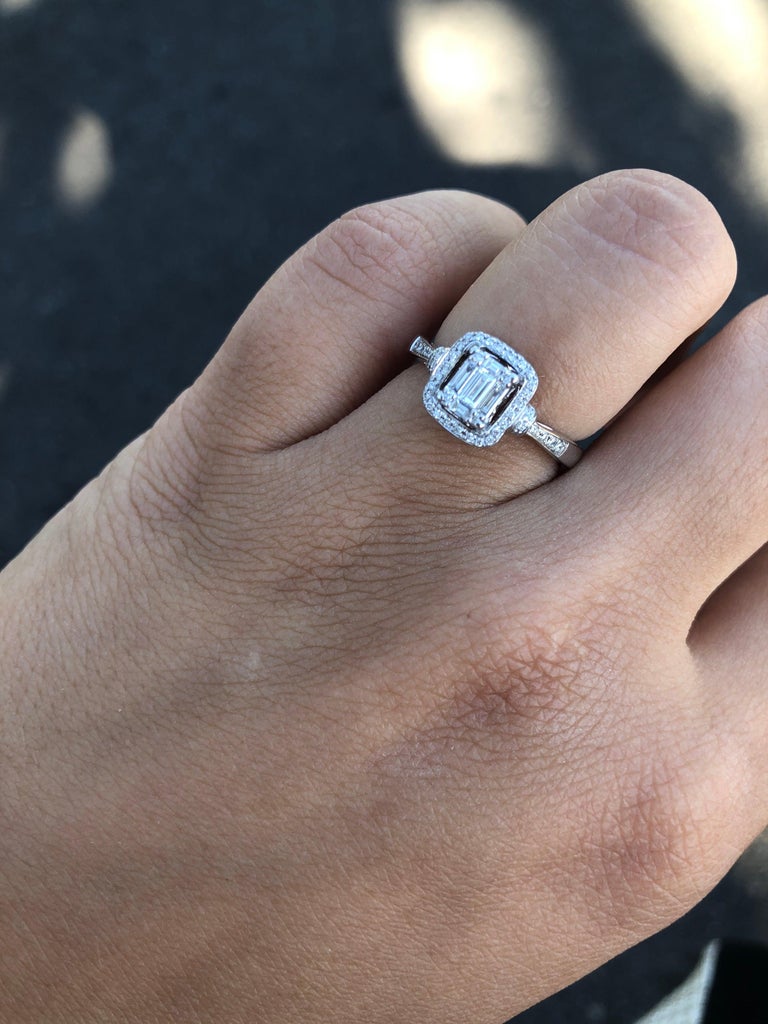 For Sale:  Fancy White Gold Diamond Ring 14 Karat for Her 3