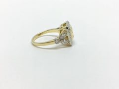 Fancy Yellow 1.66 Carat Cushion Cut Diamond Ring