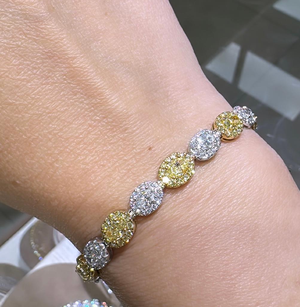 canary yellow diamond bracelet
