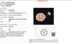 Fancy Yellow Color Natural Diamond Ring in 18k Solid Gold (Certified)