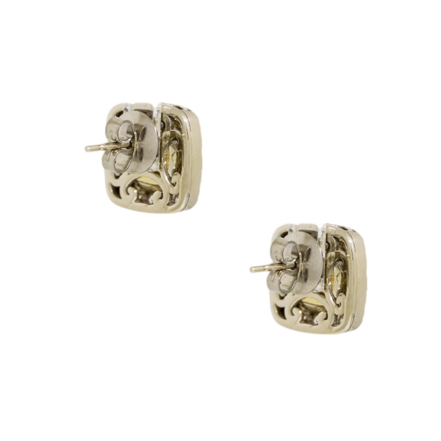 cushion halo earrings