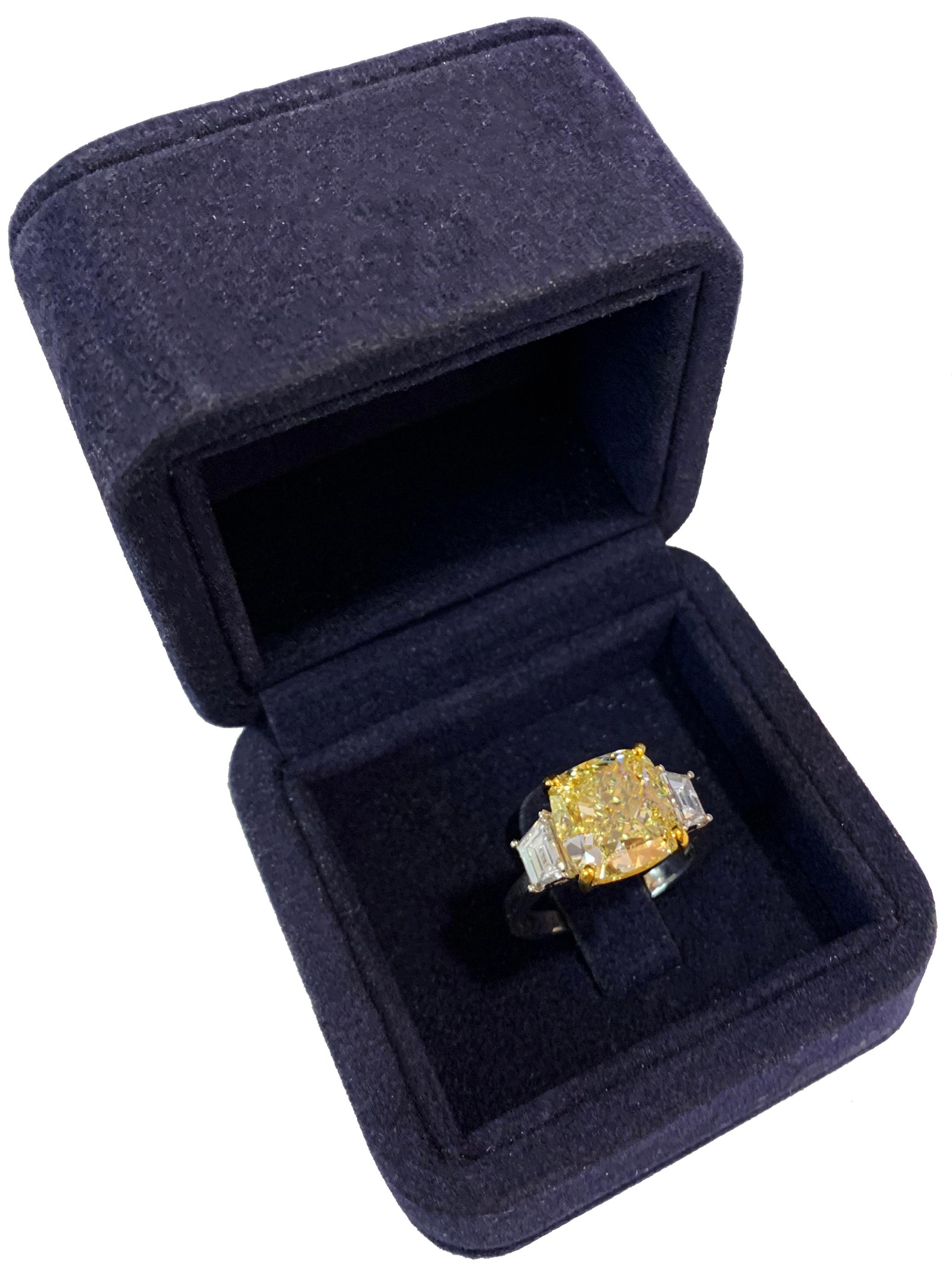 custom made yellow diamond engagement rings