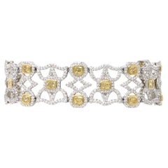 Fancy Yellow Diamond Bracelet 18.29ctw