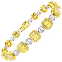 Fancy Yellow Diamond Bracelet