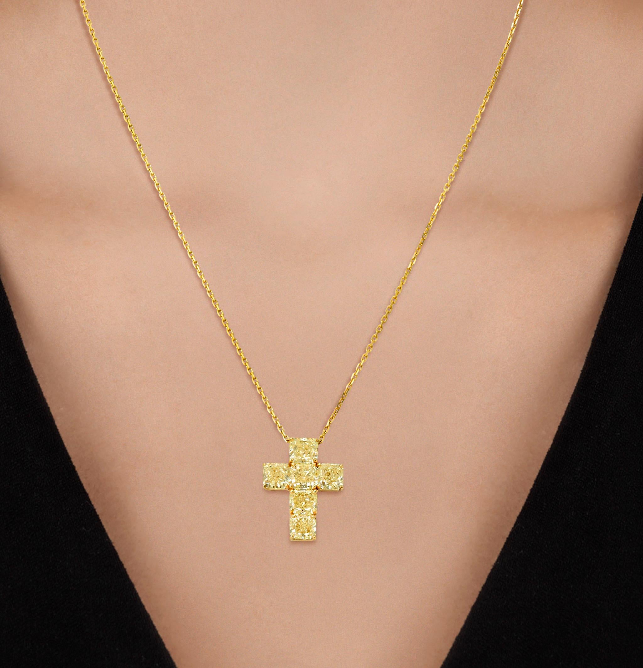 yellow diamond necklace