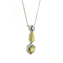Fancy Yellow Diamond Pendant Chain