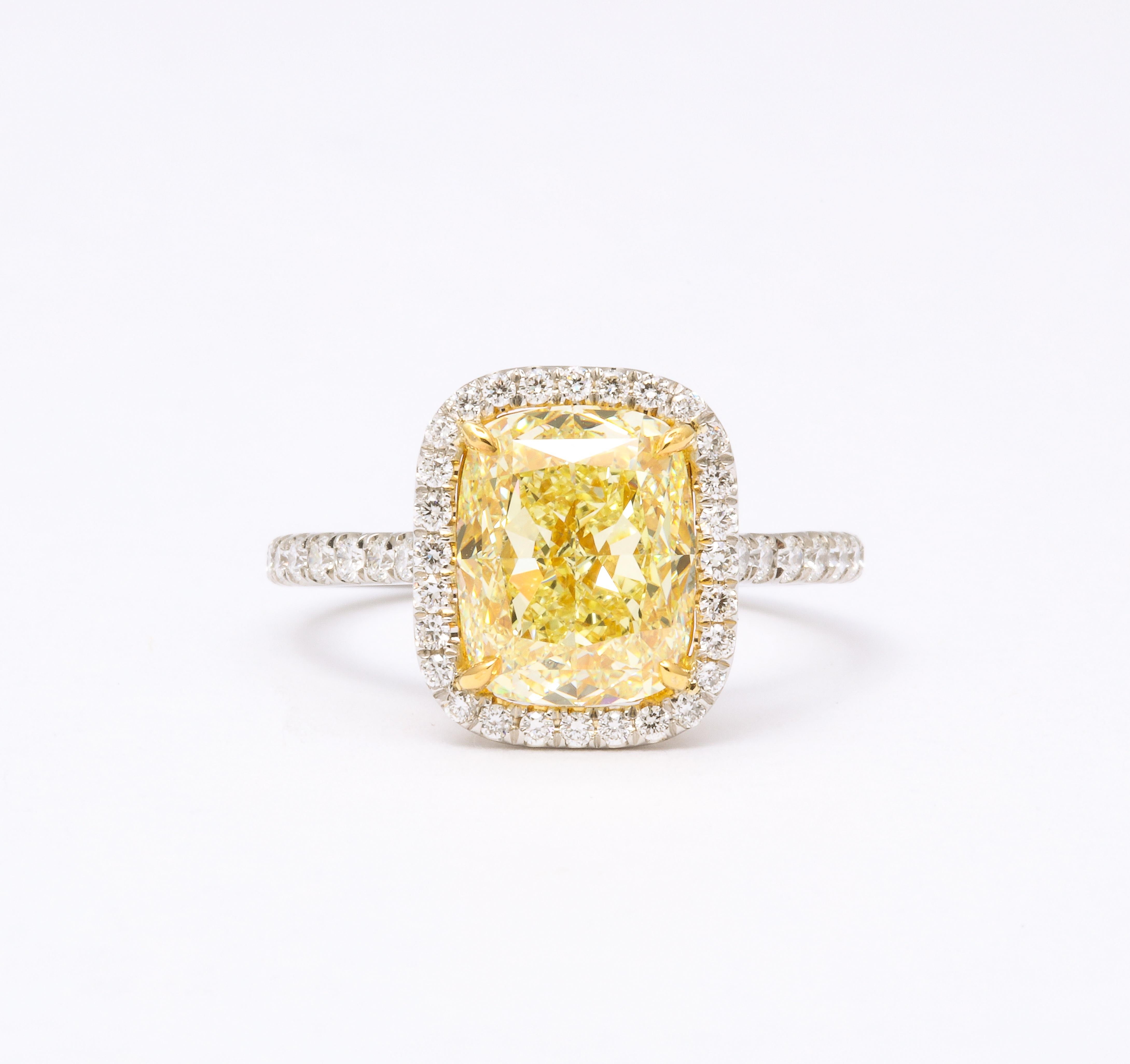 round yellow diamond