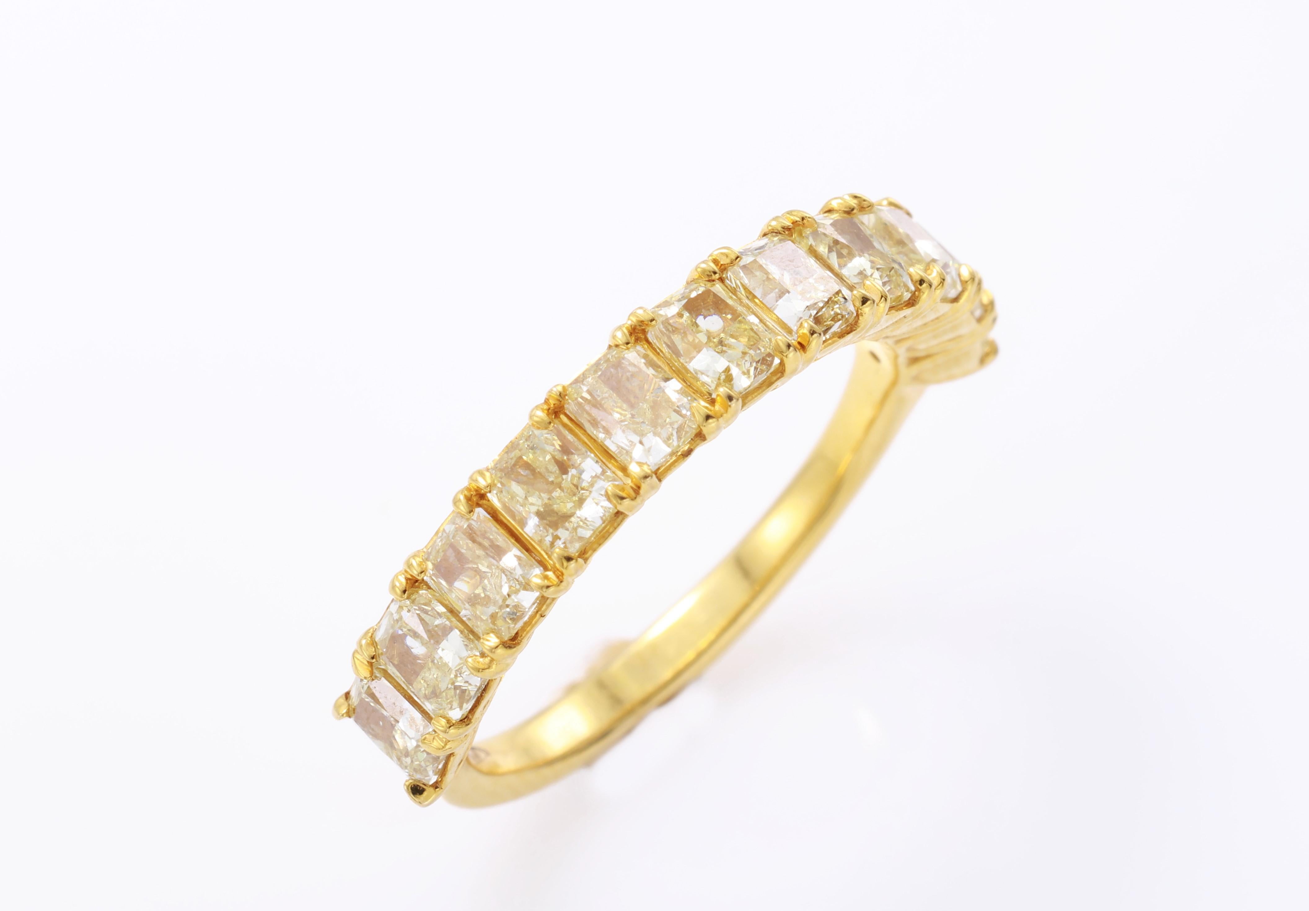 Fancy Yellow Diamond Ring For Sale 1