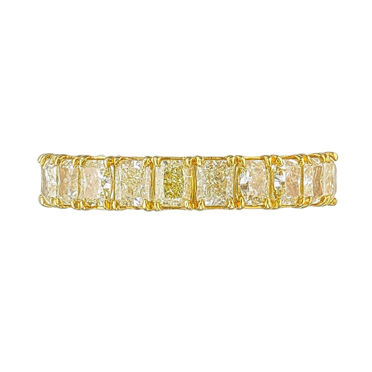 Fancy Yellow Diamond Ring For Sale 4
