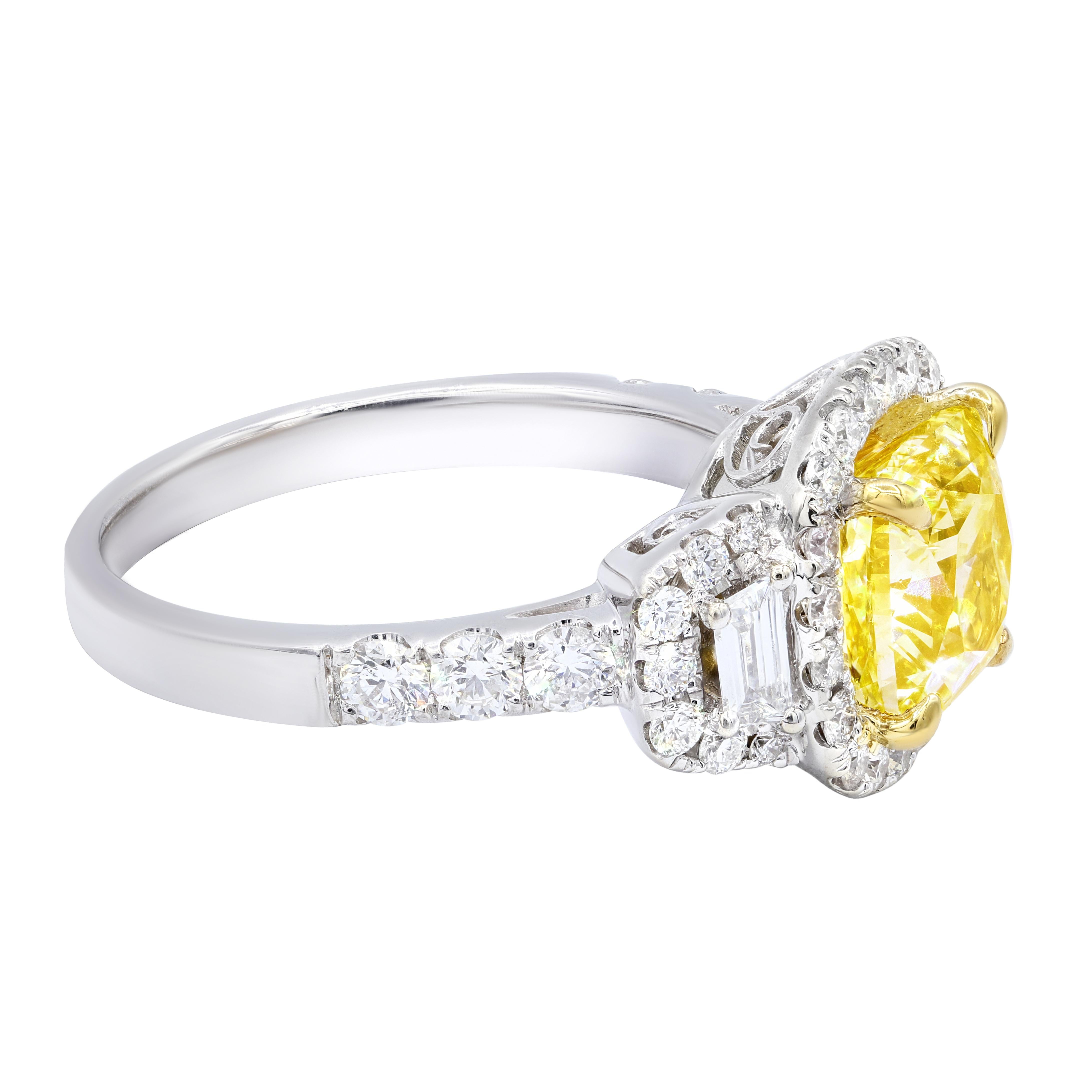 yellow diamond settings