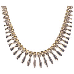 Fancy Yellow Gold 14 Karat Necklace 16.70 Grams