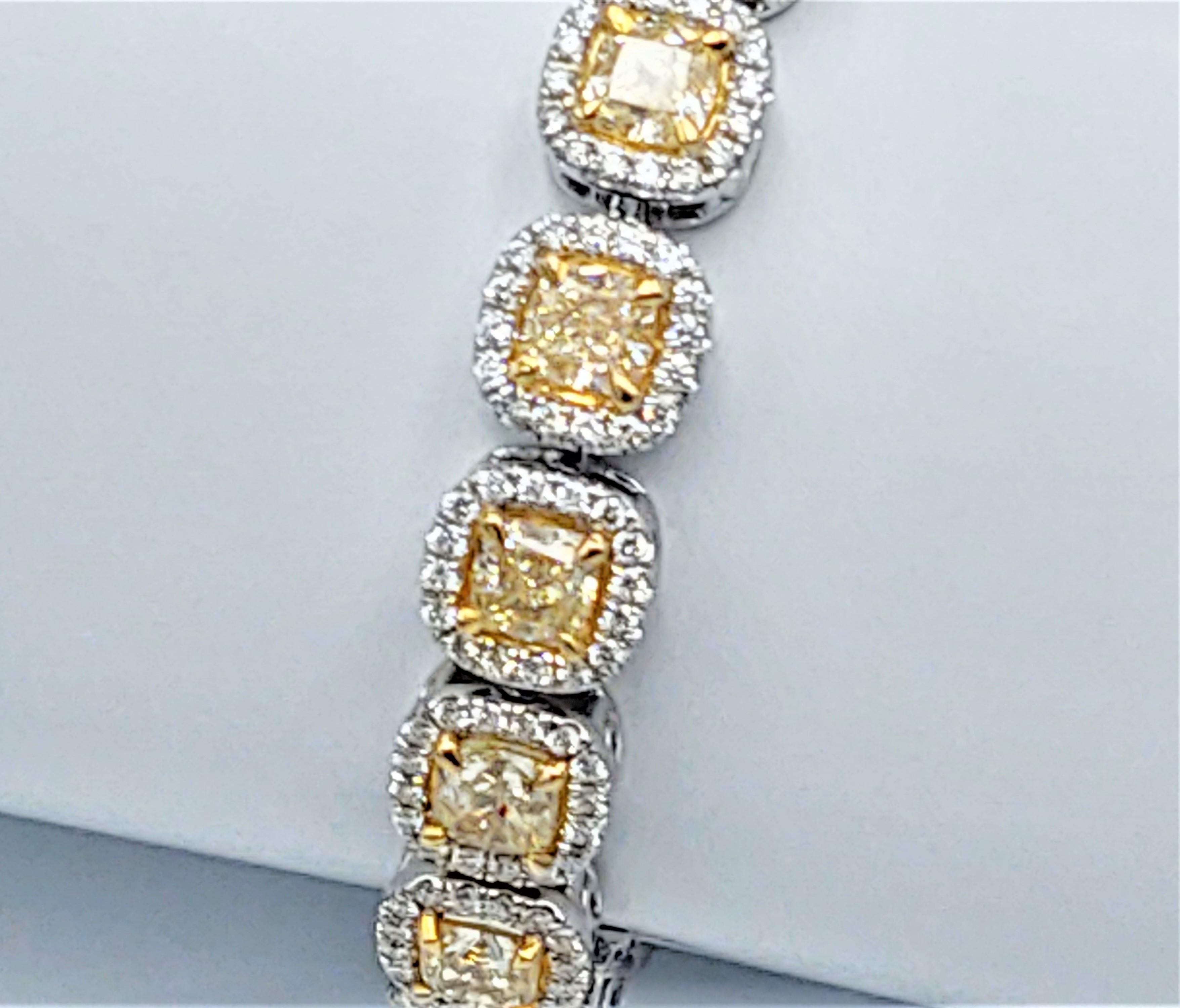 radiant cut diamond tennis bracelet