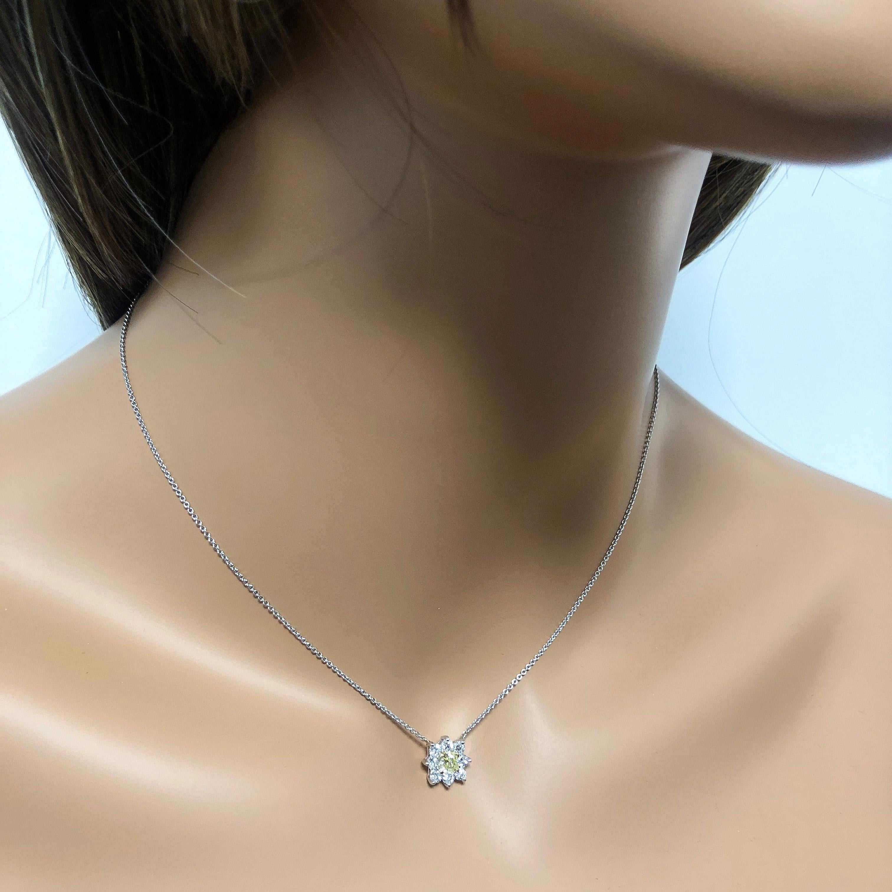 radiant cut diamond necklace