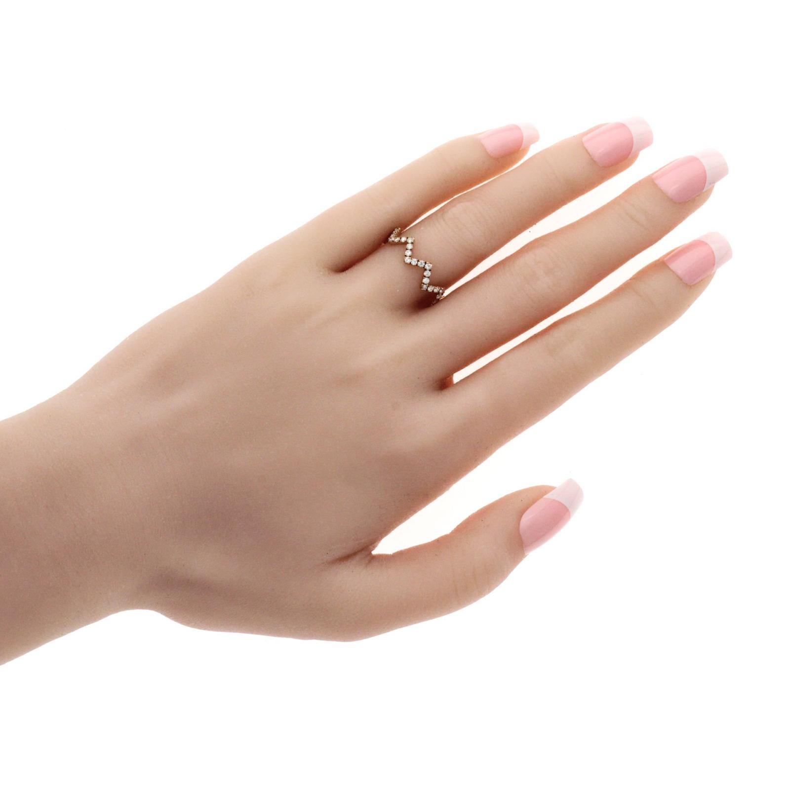 100% Authentic, 100% Customer Satisfaction

Top: 5.3 mm

Band Width: 1.4 mm

Metal: 14K Rose Gold 

Size: 6 to 8 ( Please message Us for your Size )

Hallmarks: 14K

Total Weight: 1.6 Grams

Stone Type: 0.58 CT G SI2 Diamonds

Condition: