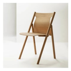 Faneeri Folding Oak Chair by Pekka Koivikko
