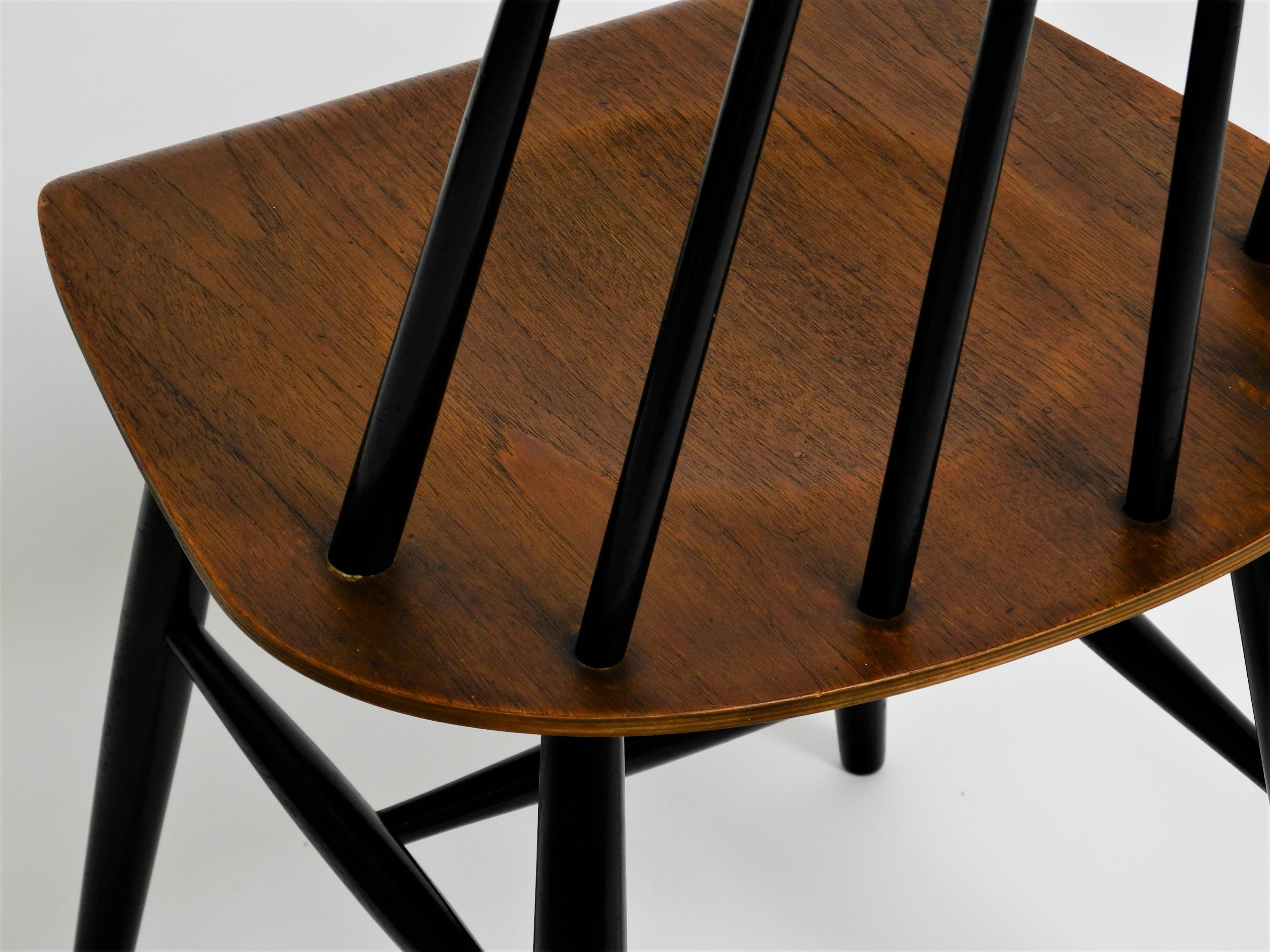 Mid-Century Modern Fanett Dining Chair by Ilmari Tapiovaara for ASKO, 1960s For Sale