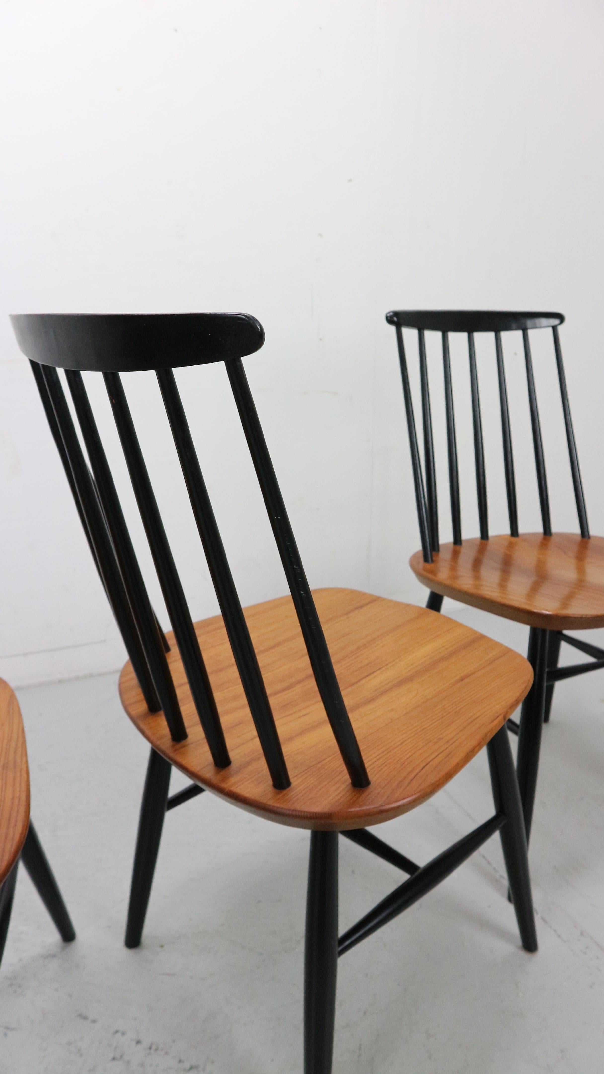 Fanett Dining Chairs by Ilmari Tapiovaara for Stol Kamnik, Set of 4 5
