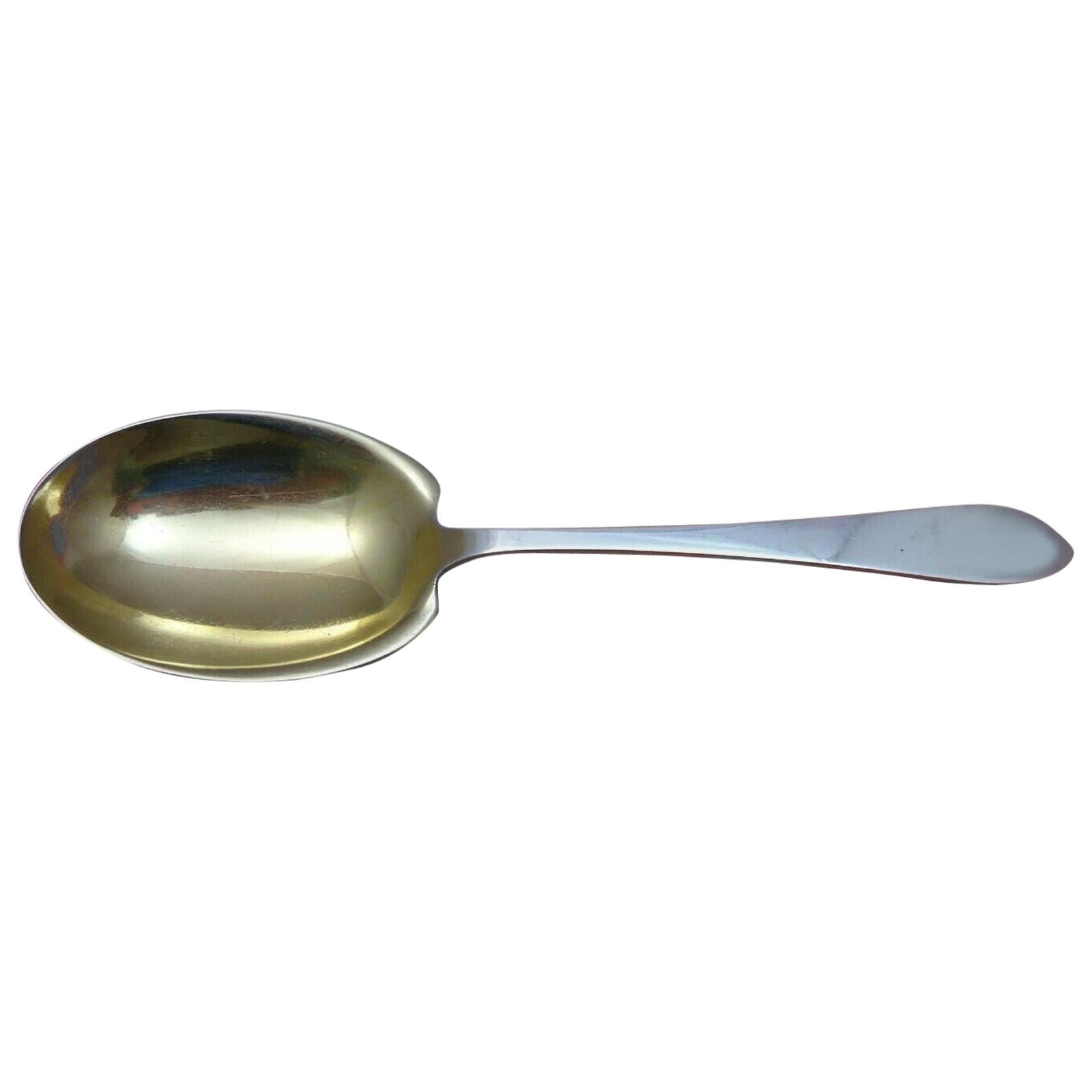 Faneuil by Tiffany and Co Sterling Silver Berry Spoon Gold Washed
