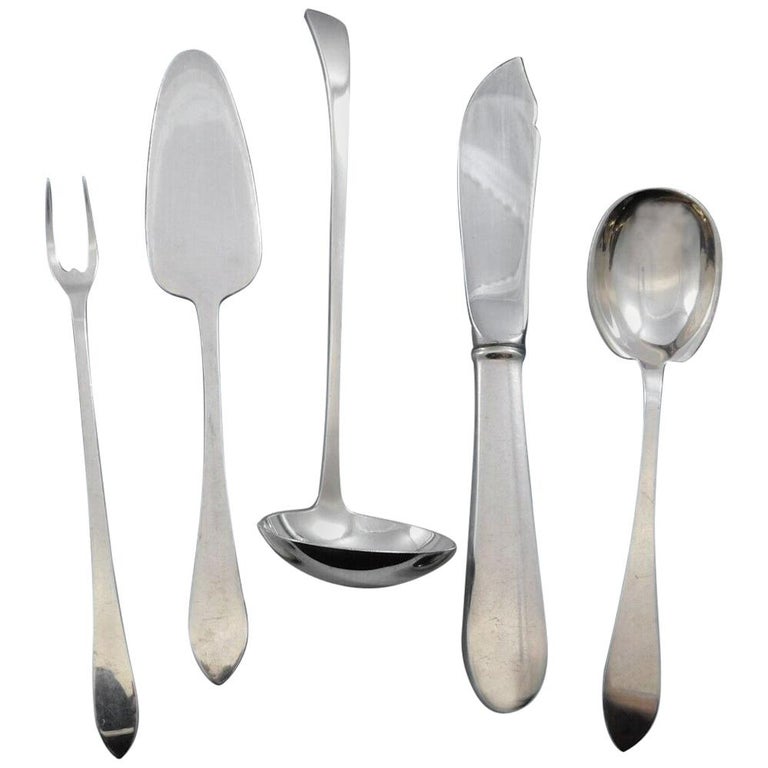 Faneuil by Tiffany and Co. Sterling Silver Essential Serving Set Small 5Piece For Sale at 1stDibs