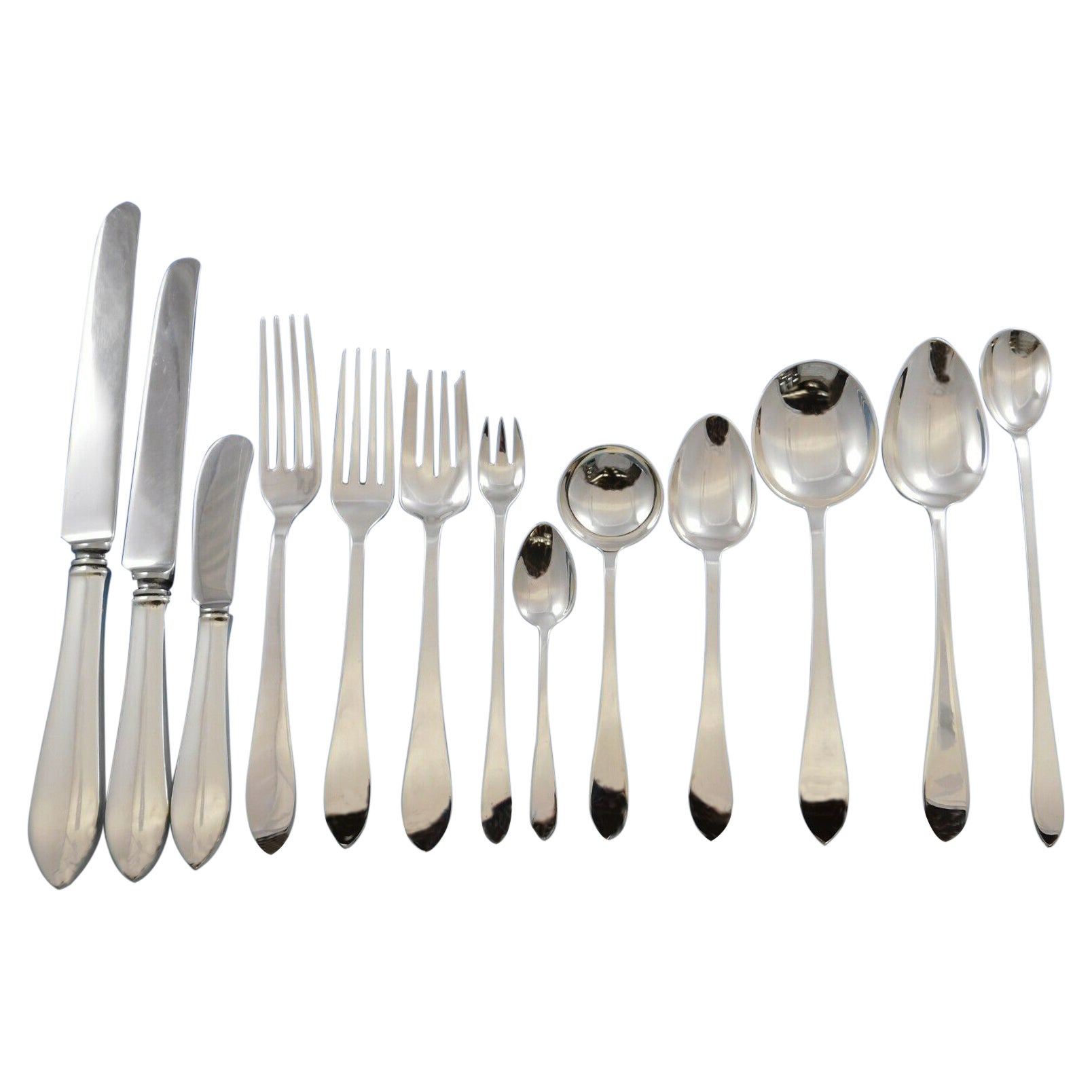 Faneuil by Tiffany & Co. Sterling Silver Flatware Set 12 Service 247 Pcs Dinner