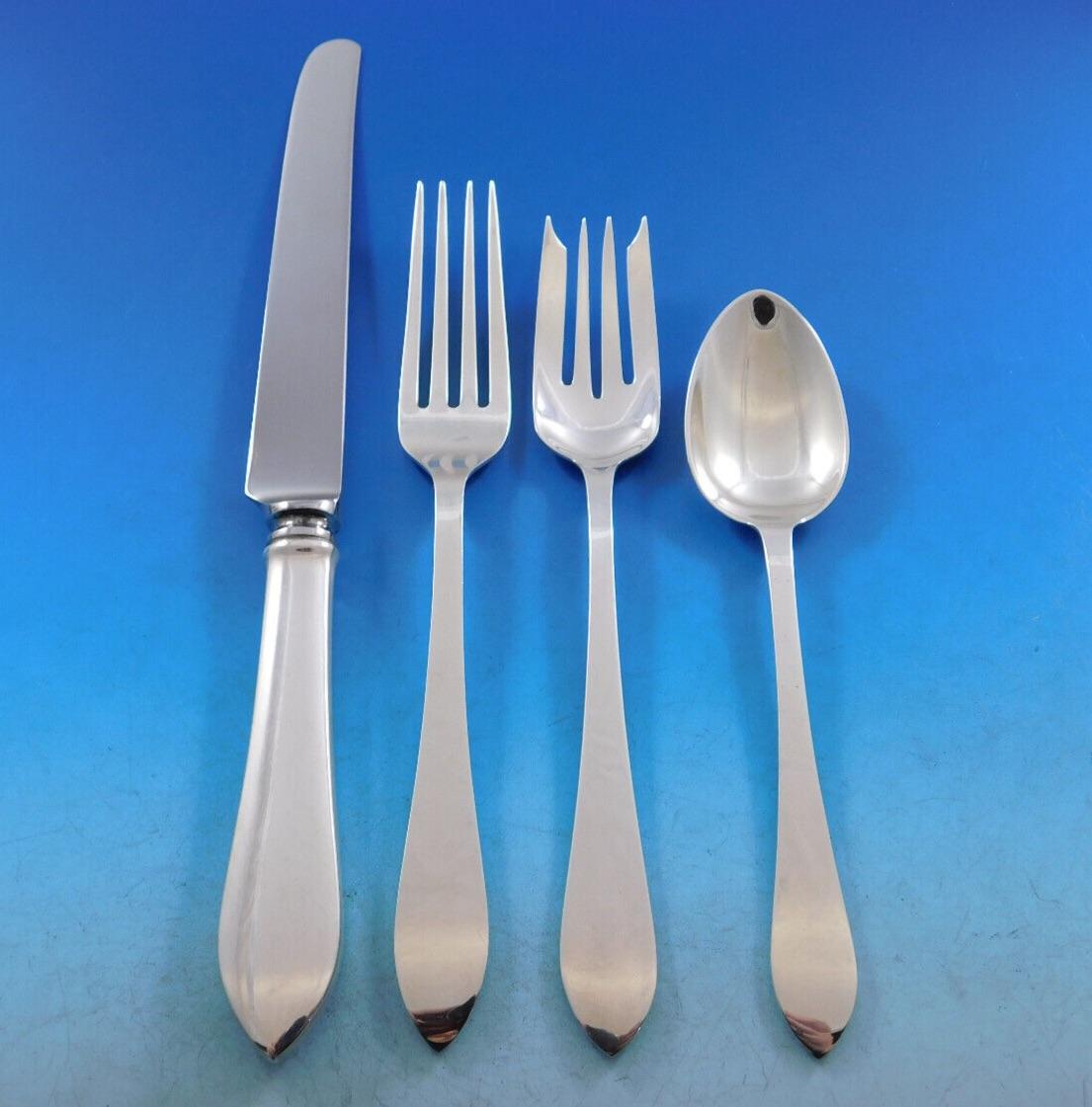 20th Century Faneuil by Tiffany & Co. Sterling Silver Flatware Set for 8 Service 50 Pieces