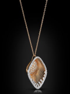 Fanfaire: 18K Yellow Gold Necklace with Diamonds