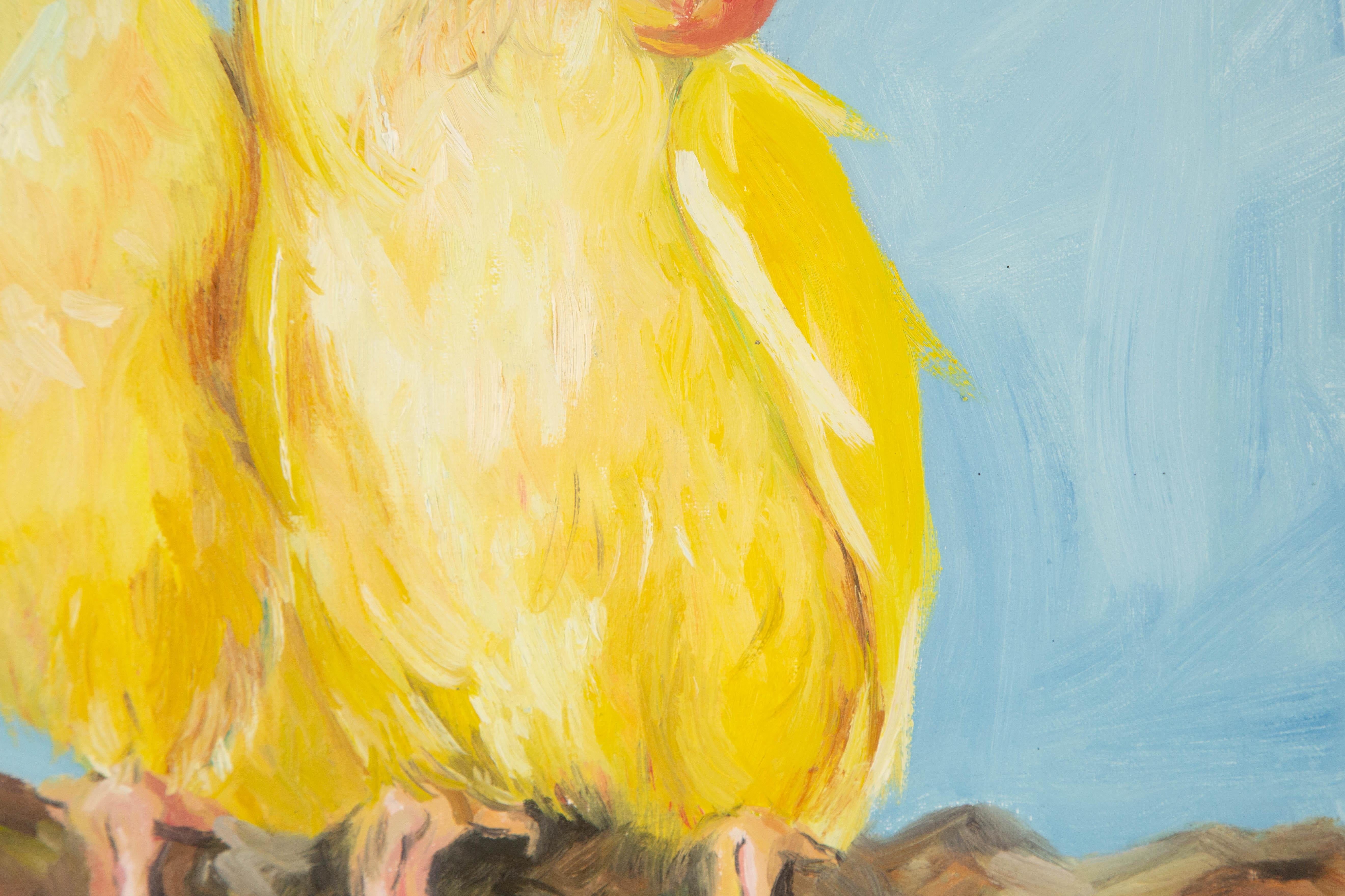 Kun Fang Animal Óleo original sobre lienzo 