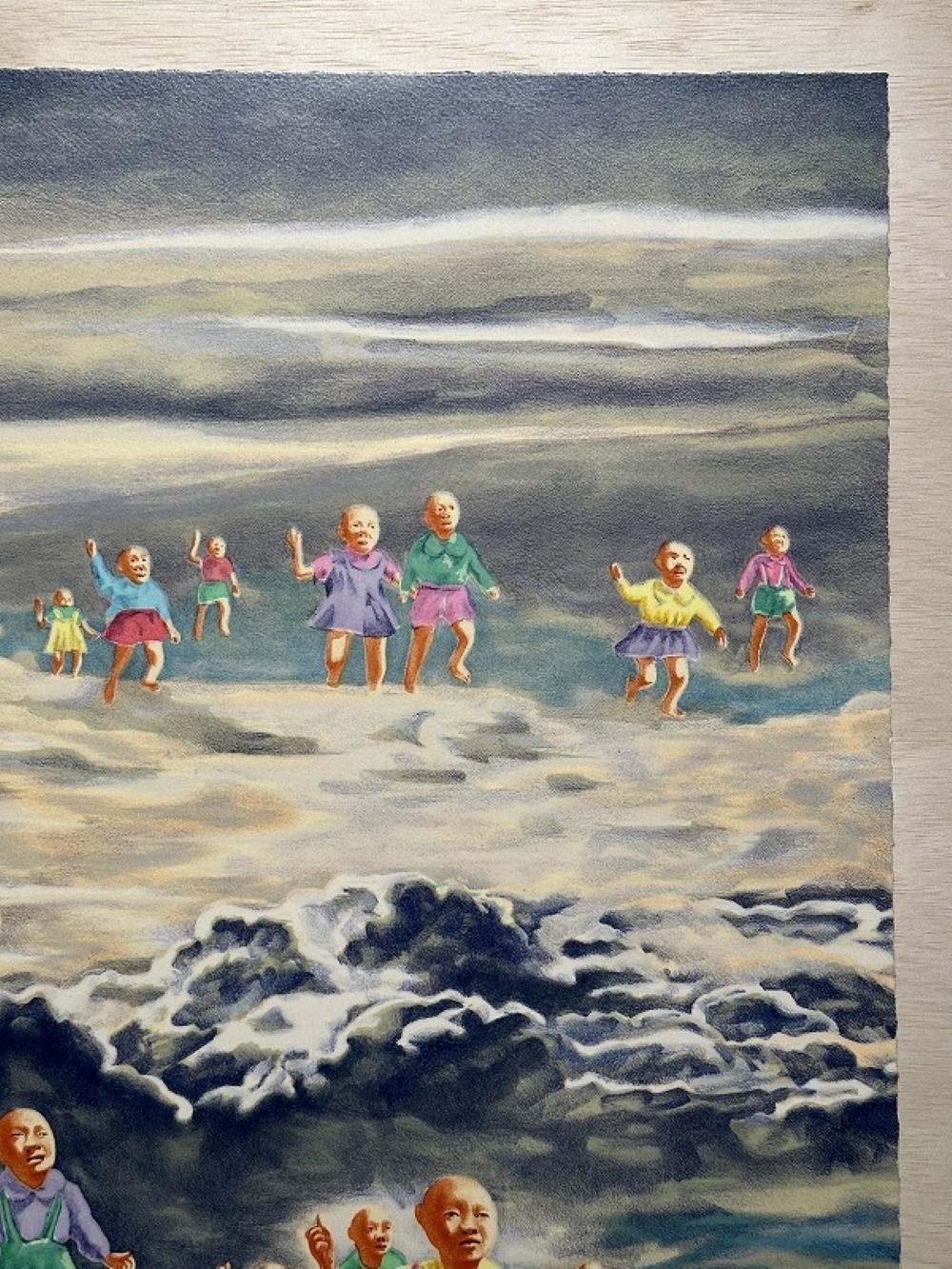 Le nuage (2006) Édition limitée de Fang Lijun signée à la main par l'artiste en vente 6