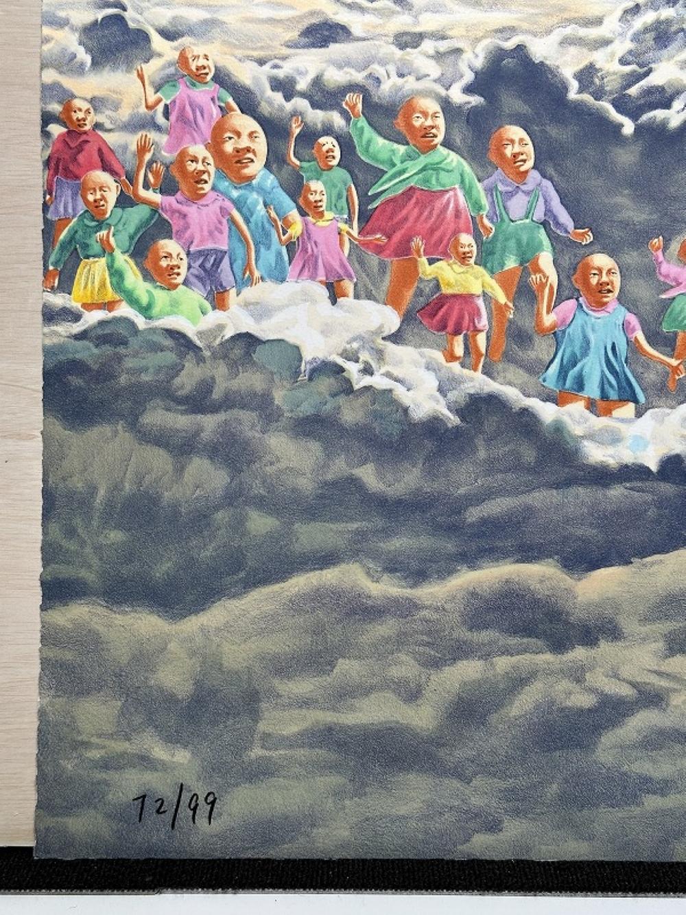 Le nuage (2006) Édition limitée de Fang Lijun signée à la main par l'artiste en vente 8